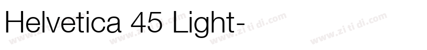 Helvetica 45 Light字体转换